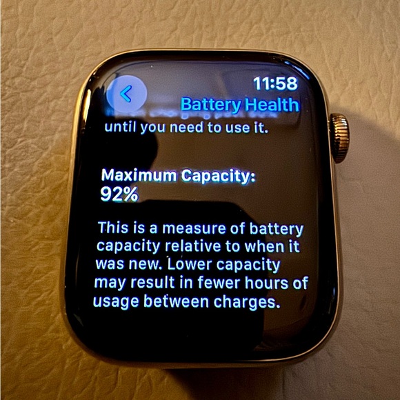 Apple Series 7 Gold Stainless Steel 45mm Watch Milanese Band 🌷 - Picture 15 of 15